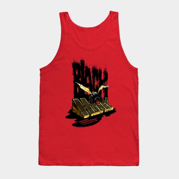 Black Honey Bee Tank Top by ROUGH HOUSE PUBLISHING